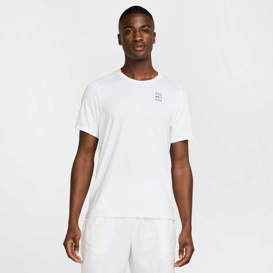 400476501501 NIKE Men's Dri-fit Tennis Top Nikecourt Advantage  Model01 Detail