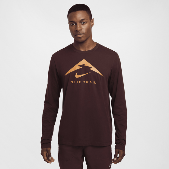 NIKE, Men's Long-sleeve Trail Running T-shirt Dri-fit