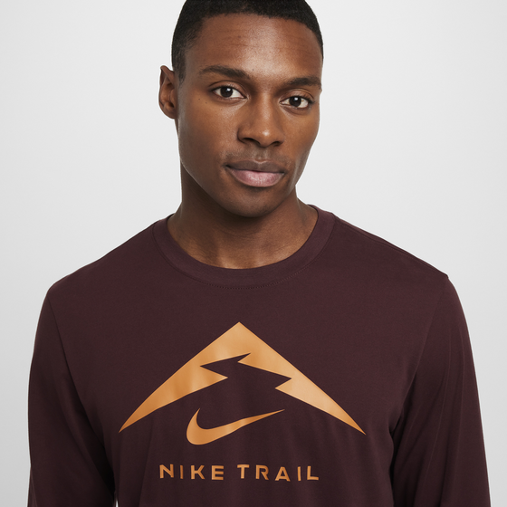 NIKE, Men's Long-sleeve Trail Running T-shirt Dri-fit