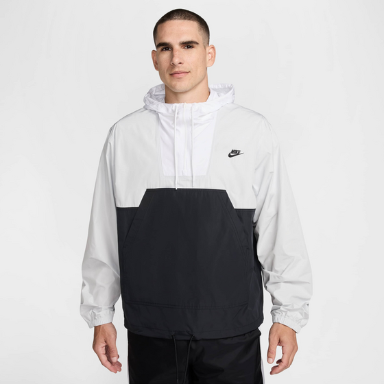 946375101104 NIKE Men's Marina Pullover Anorak Club  Model01 Detail