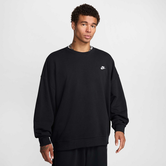 956790101101 NIKE Men's Oversized French Terry Crew Club Fleece  Model01 Detail