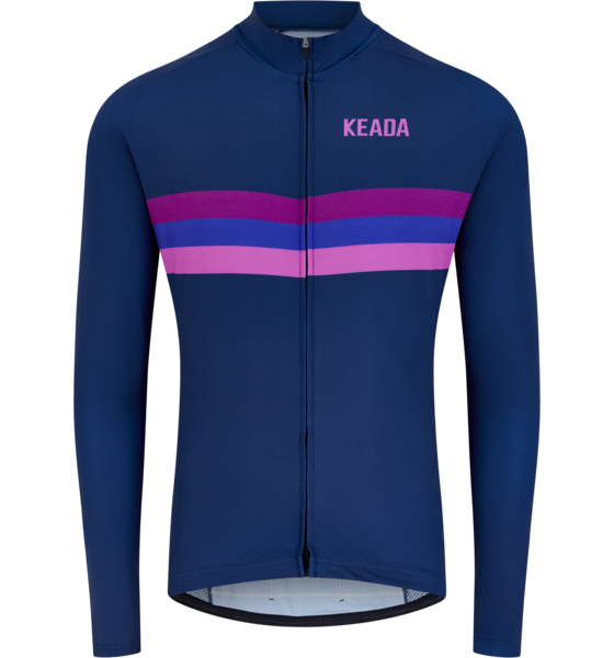 
KEADA SPORTS, 
Mens Long Sleeved Cycling Jersey - Sunset, 
Detail 1

