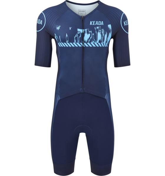 
KEADA SPORTS, 
Mens Sleeved Trisuit - Signal Four, 
Detail 1
