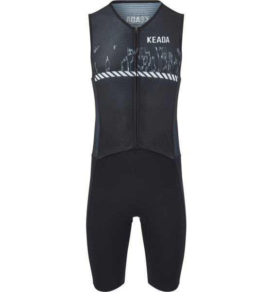 
KEADA SPORTS, 
Mens Sleeveless Trisuit - Signal One, 
Detail 1

