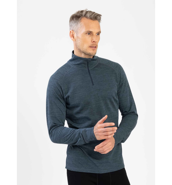 909736107101 ULLMAX Merino Warm ½ Zip M  Model01 Detail