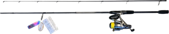 
MIKADO, 
Mikado Inazuma Pro Spinning Combo 214 Cm - 22g, Silux 2004 Rd Reel, 0.15 Line, 
Detail 1
