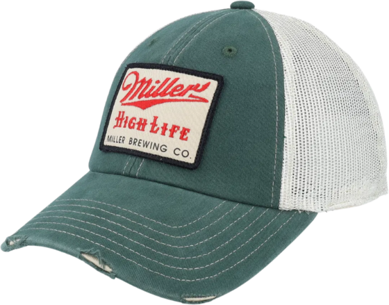 
AMERICAN NEEDLE, 
Miller High Life Orville, 
Detail 1
