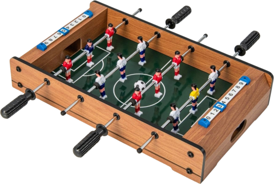 
B2X, 
Mini Football Table For 2 Players, Space-saving Foosball Table With Robust Handle, 51 X 30.5 X 9 Cm,, 
Detail 1
