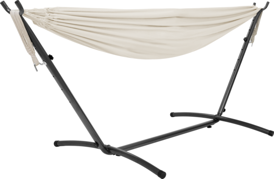 
ML DESIGN, 
Ml-design Double Hammock With Steel Frame, Beige, Space For 2 People, Indoor Outdoor Use, Xxl, 
Detail 1
