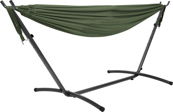 
ML DESIGN, 
Ml-design Double Hammock With Steel Frame, Khaki, Space For 2 People, Indoor Outdoor Use, Xxl, 
Detail 1
