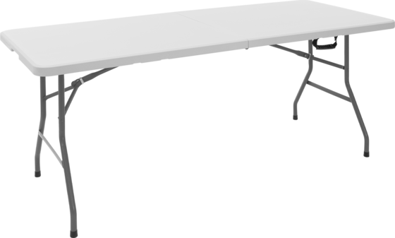 
ML DESIGN, 
Ml-design Folding Camping Table, White, 180x74 Cm, Plastic Outdoor Foldable Desk With Carry Handle, 
Detail 1
