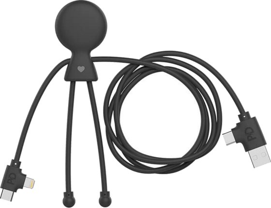 
XOOPAR, 
Multi Usb-kabel - Mr Bio 1m L&aring;ng I Grs &Aring;tervunnen Plast - Snabbladdning - Universalladdare Svart, 
Detail 1
