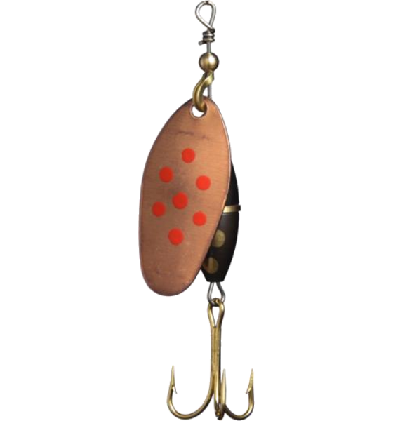 
MYRAN, 
Myran Panter Spinnare 7g Koppar/r&ouml;d/prick, 
Detail 1
