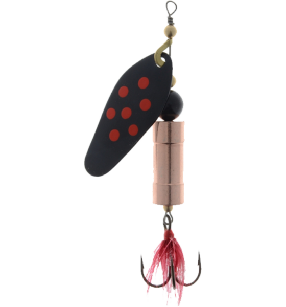 
MYRAN, 
Myran Tuna-lax Copper 30g Black/red/dot, 
Detail 1
