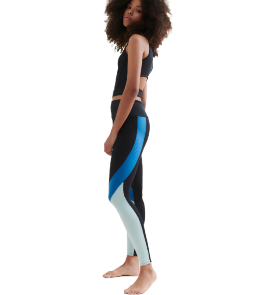 
WELLICIOUS, 
New Leggings - Caviar Black/shoreline Blue/sea Green, 
Detail 1
