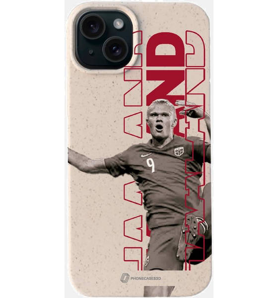 
PHONECASES3D, 
Norges Fotballforbund Official Compostable Phone Case Design Haaland 36, 
Detail 1

