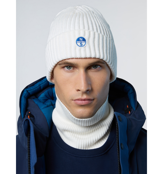 
NORTH SAILS, 
North Sails Beanie Wide-rib Knit With Logo Patch, 
Detail 1
