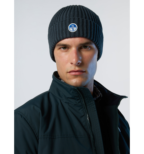 
NORTH SAILS, 
North Sails Beanie Wide-rib Knit With Logo Patch, 
Detail 1
