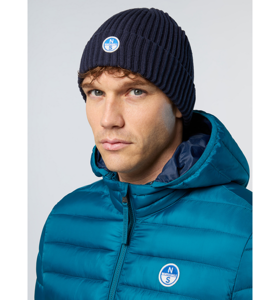 
NORTH SAILS, 
North Sails Beanie Wide-rib Knit With Logo Patch, 
Detail 1
