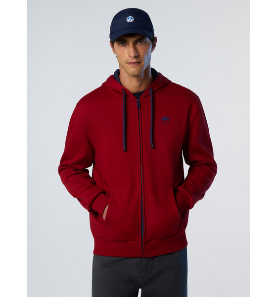 955517102101 NORTH SAILS North Sails Hoodie Full-zip With Embroidered Logo  Standard Detail