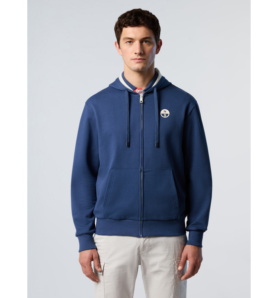 945622103101 NORTH SAILS North Sails Hoodie Full-zip With Logo Patch 945622103101 NORTH SAILS North Sails Hoodie Full-zip With Logo Patch Model01 Detail