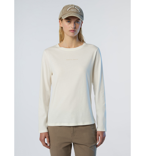 956257104102 NORTH SAILS North Sails Long-sleeved T-shirt With Raised Logo  Standard Detail