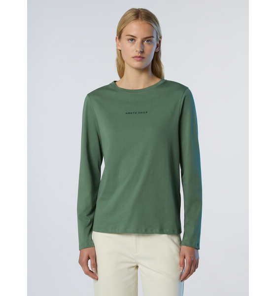 956257102101 NORTH SAILS North Sails Long-sleeved T-shirt With Raised Logo  Model01 Detail