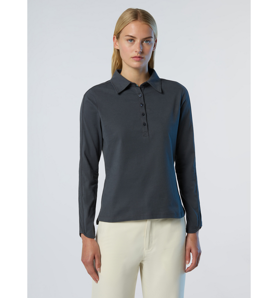 
NORTH SAILS, 
North Sails Polo Shirt Long-sleeved Peachskin Fabric, 
Detail 1
