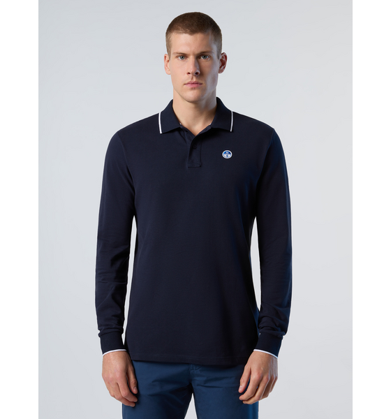 
NORTH SAILS, 
North Sails Polo Shirt Long-sleeved With Logo Collar, 
Detail 1
