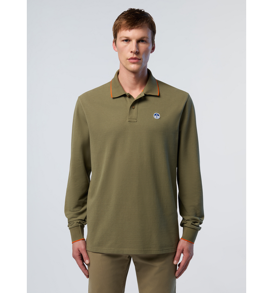 
NORTH SAILS, 
North Sails Polo Shirt Long-sleeved With Logo Collar, 
Detail 1
