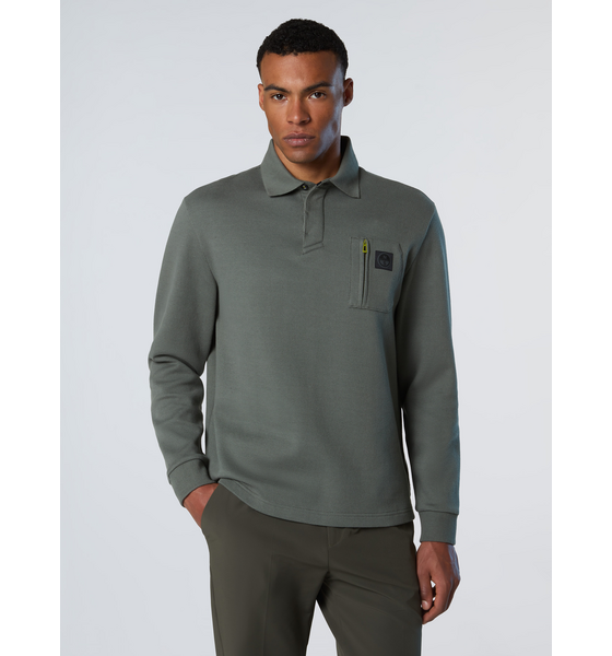 955954102101 NORTH SAILS North Sails Polo Shirt With Chest Pocket  Model01 Detail