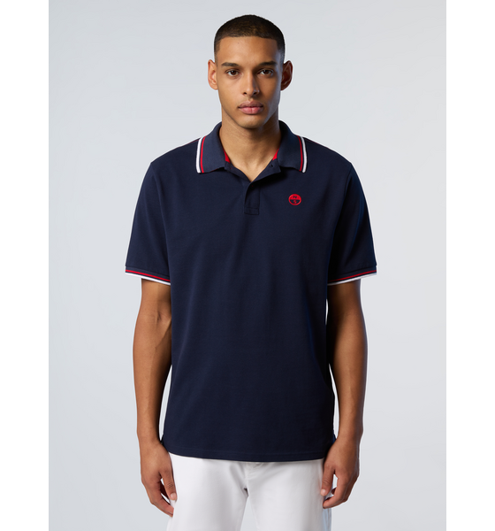 
NORTH SAILS, 
North Sails Polo Shirt With Striped Trims, 
Detail 1
