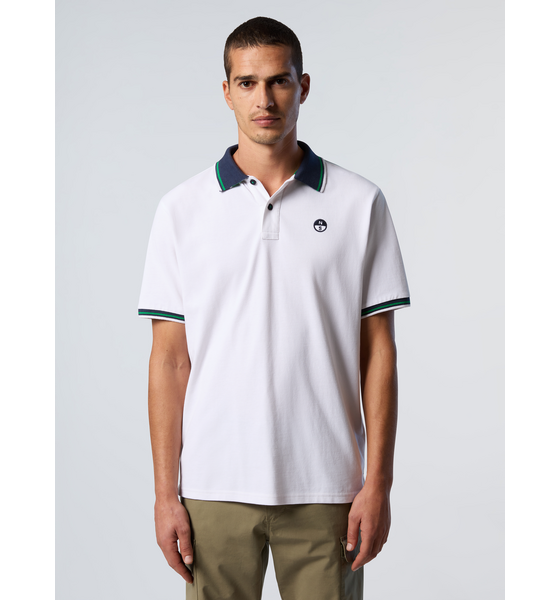 
NORTH SAILS, 
North Sails Polo Shirt With Striped Trims, 
Detail 1

