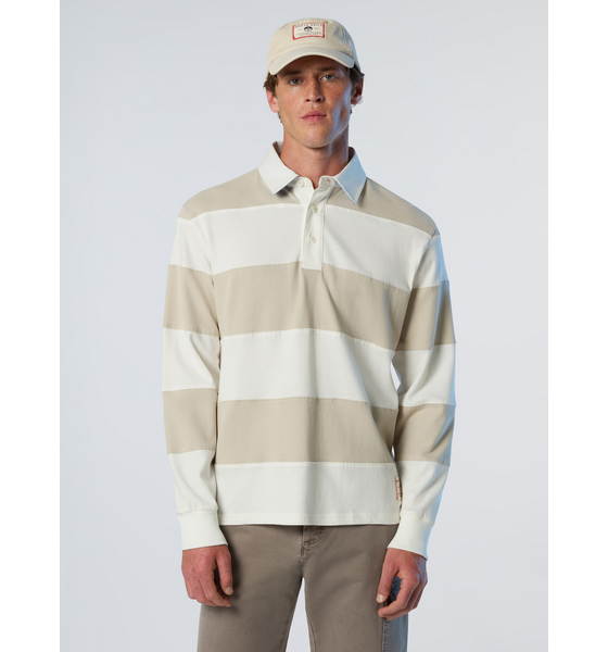 956272101101 NORTH SAILS North Sails Rugby Top Striped Long-sleeved  Model01 Detail