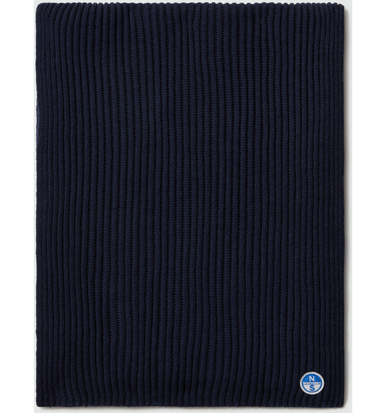 
NORTH SAILS, 
North Sails Scarf Wide-rib Knit With Logo Patch, 
Detail 1
