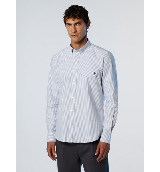 
NORTH SAILS, 
North Sails Shirt Brushed Striped Oxford, 
Detail 1
