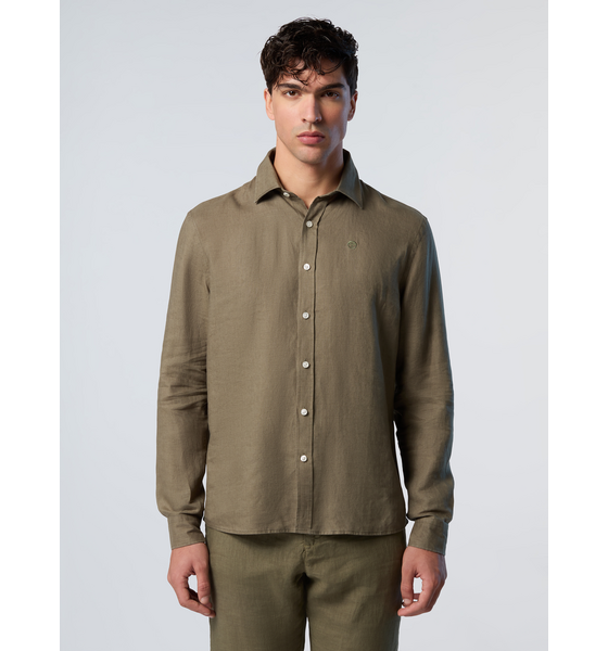
NORTH SAILS, 
North Sails Shirt Linen With Embroidered Logo, 
Detail 1
