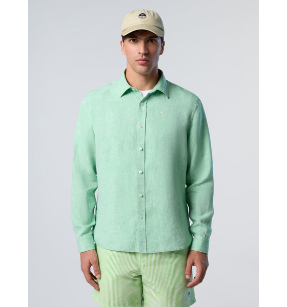 
NORTH SAILS, 
North Sails Shirt Linen With Embroidered Logo, 
Detail 1
