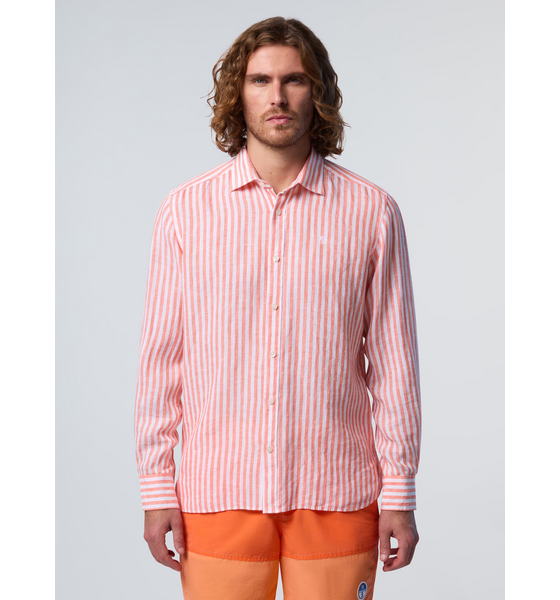 
NORTH SAILS, 
North Sails Shirt Wide Stripe Linen, 
Detail 1
