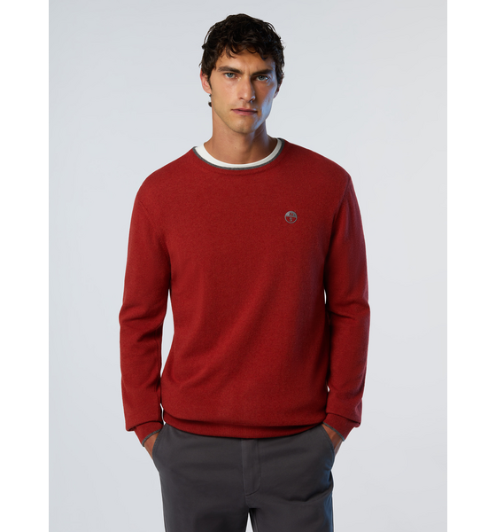 956235104101 NORTH SAILS North Sails Sweater Crew-neck With Embroidered Logo  Model01 Detail