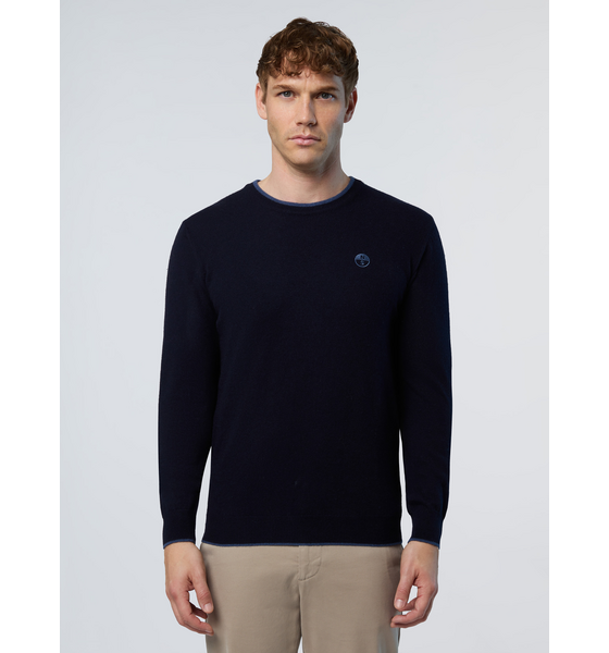 956235101101 NORTH SAILS North Sails Sweater Crew-neck With Embroidered Logo  Model01 Detail