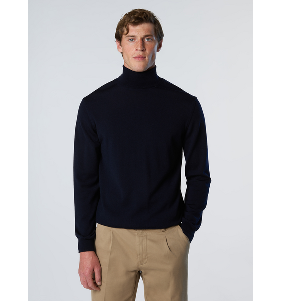 955540104101 NORTH SAILS North Sails Sweater Merino Wool Turtle-neck  Model01 Detail