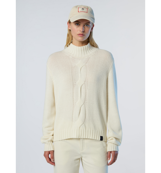 
NORTH SAILS, 
North Sails Sweater Mock-neck With Maxi Cable Knit, 
Detail 1
