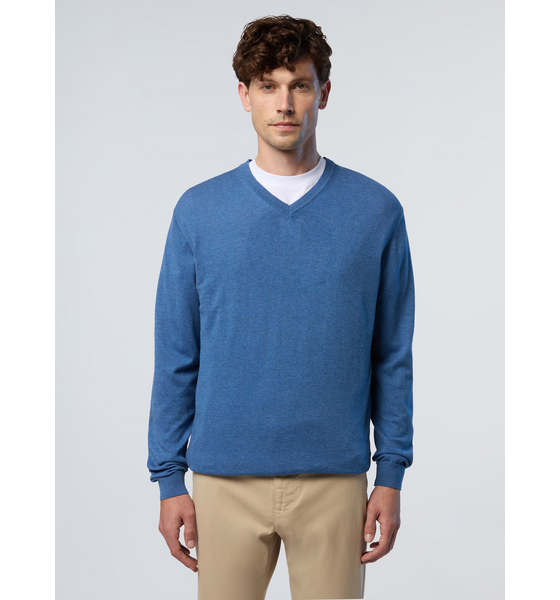 945752102102 NORTH SAILS North Sails Sweater V-neck With Logo Label  Standard Detail