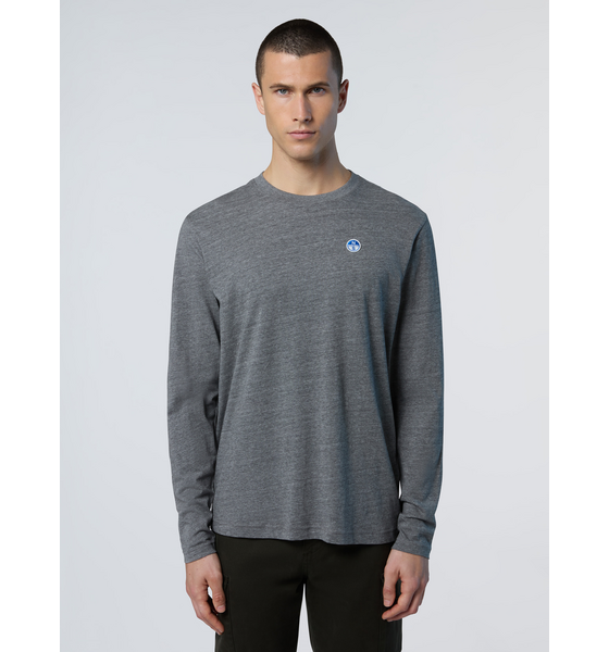 945761105101 NORTH SAILS North Sails T-shirt Long-sleeved With Logo Patch  Model01 Detail