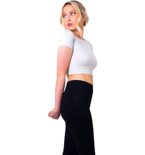 
OYOJ, 
Nova Shortsleeve Top - Off White, 
Detail 1
