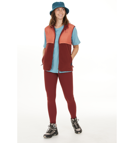 952284102102 WHISTLER Oak Fleece Vest  Model01 Detail