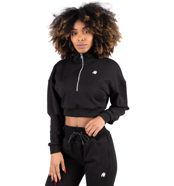 
GORILLA WEAR, 
Ocala Cropped Half-zip Sweatshirt, 
Detail 1
