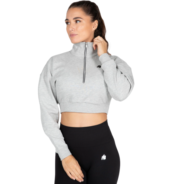 
GORILLA WEAR, 
Ocala Cropped Half-zip Sweatshirt, 
Detail 1
