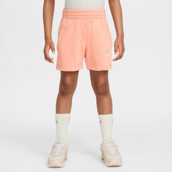946758104101 NIKE Older Kids' (girls') 13cm (approx.) French Terry Shorts Sportswear Club Fleece  Model01 Detail